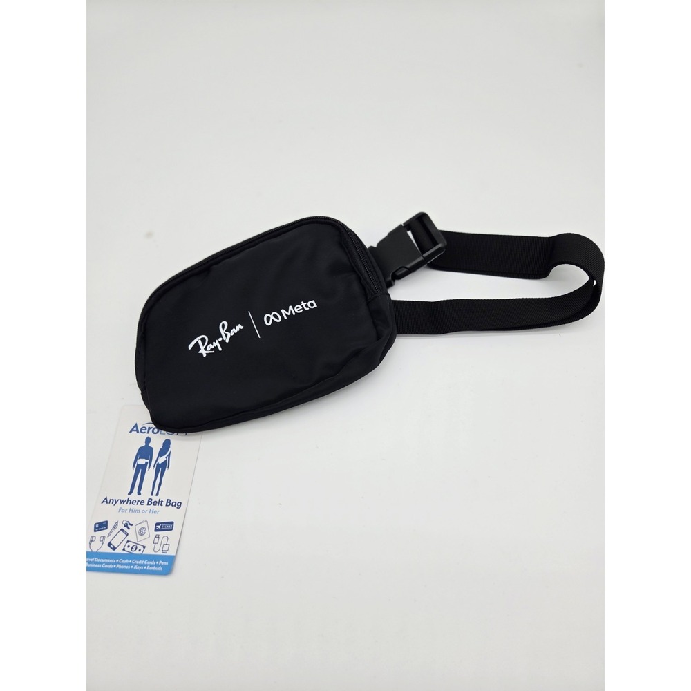 Ray-Ban‎ x Meta Sunglasses Black Solid Aero Loft Fanny Pack